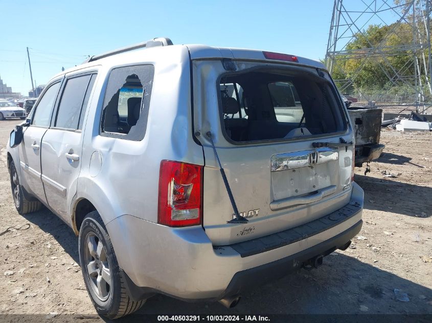 2010 Honda Pilot Ex-L VIN: 5FNYF4H50AB035648 Lot: 40503291