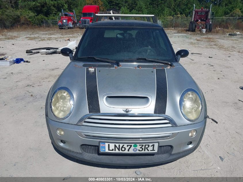 2005 Mini Cooper S VIN: WMWRE33415TD96468 Lot: 40503301