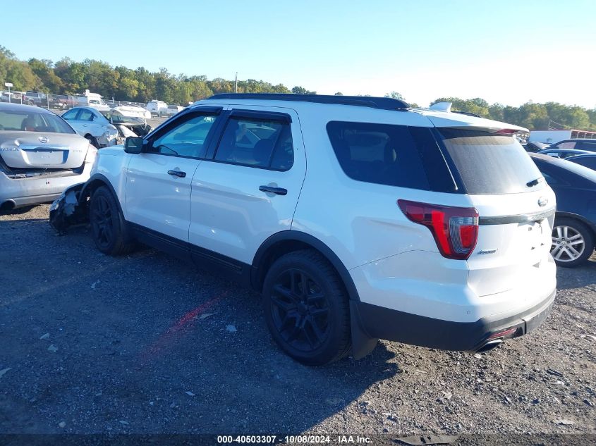 2017 Ford Explorer Sport VIN: 1FM5K8GT9HGD66228 Lot: 40503307