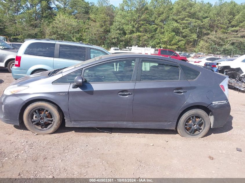 2013 Toyota Prius Two VIN: JTDKN3DU6D1698235 Lot: 40503381