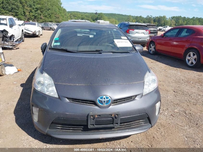 2013 Toyota Prius Two VIN: JTDKN3DU6D1698235 Lot: 40503381