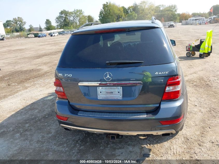 2011 Mercedes-Benz Ml 350 4Matic VIN: 4JGBB8GB6BA677460 Lot: 40503435