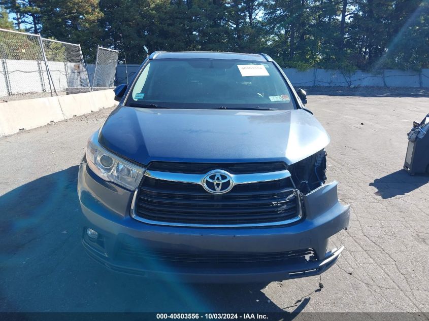 5TDJKRFH3GS248346 2016 Toyota Highlander Xle V6