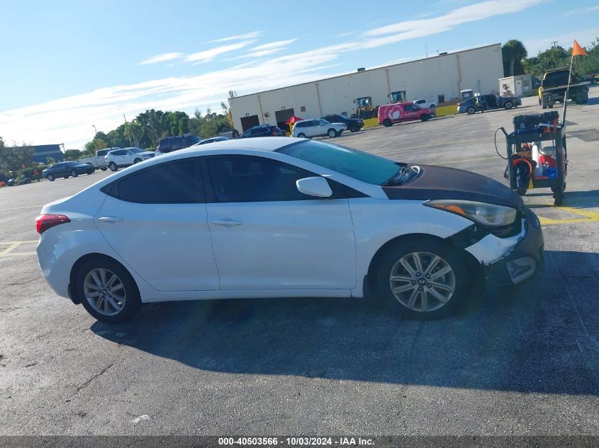 2015 Hyundai Elantra Se VIN: 5NPDH4AEXFH633869 Lot: 40503566