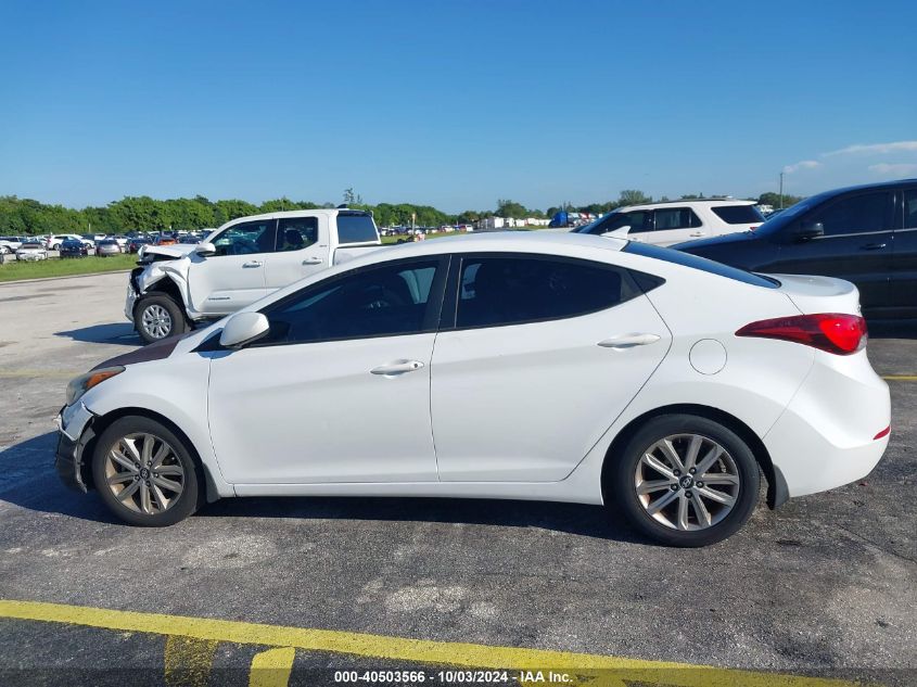 2015 Hyundai Elantra Se VIN: 5NPDH4AEXFH633869 Lot: 40503566