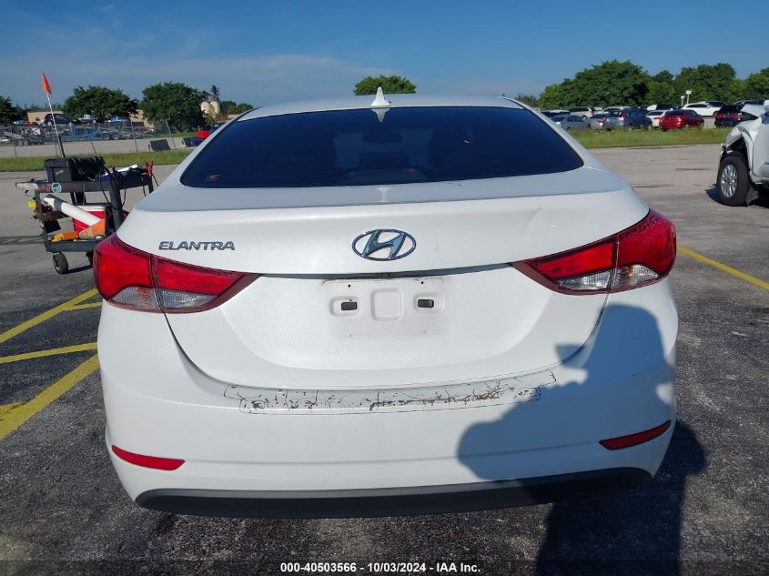 2015 Hyundai Elantra Se VIN: 5NPDH4AEXFH633869 Lot: 40503566