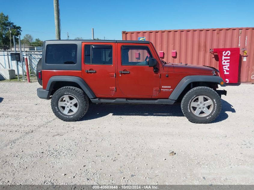 2014 Jeep Wrangler Unlimited Sport VIN: 1C4BJWDG0EL232457 Lot: 40503648