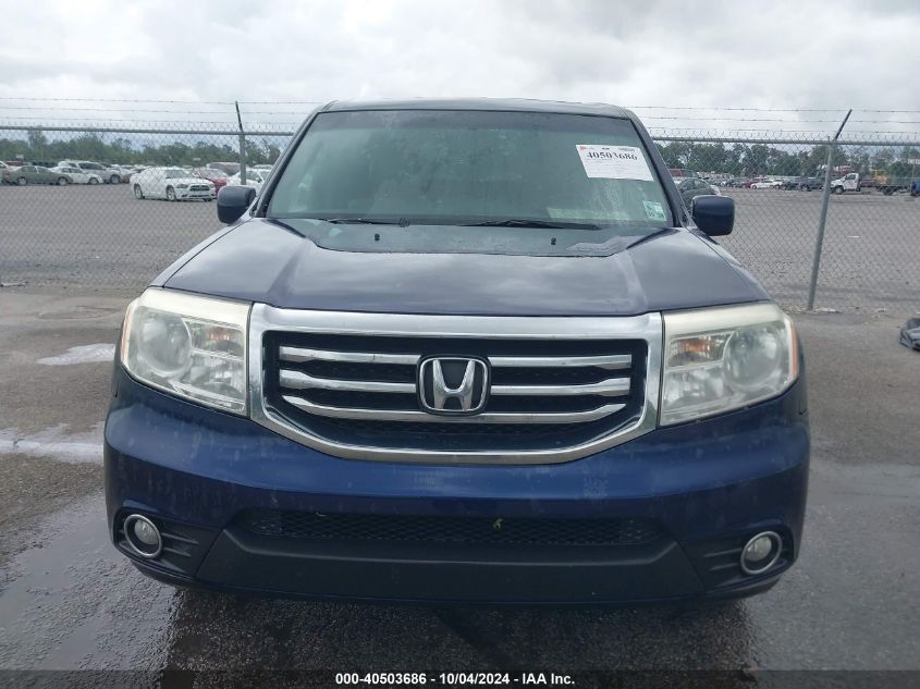 2014 Honda Pilot Ex-L VIN: 5FNYF3H55EB022393 Lot: 40503686