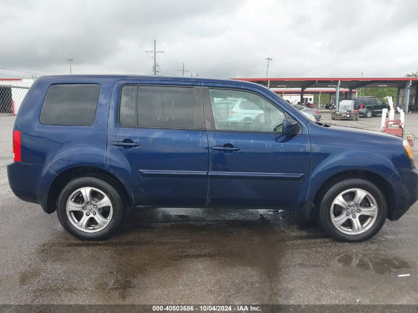 2014 Honda Pilot Ex-L VIN: 5FNYF3H55EB022393 Lot: 40503686