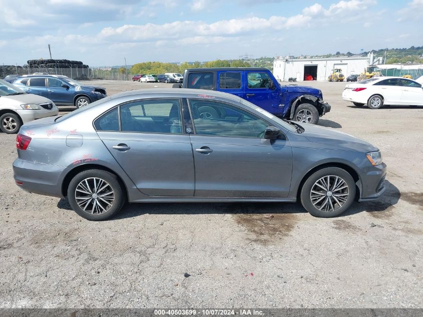 2018 Volkswagen Jetta 1.4T Se/1.4T Wolfsburg Edition VIN: 3VWDB7AJ0JM215997 Lot: 40503699