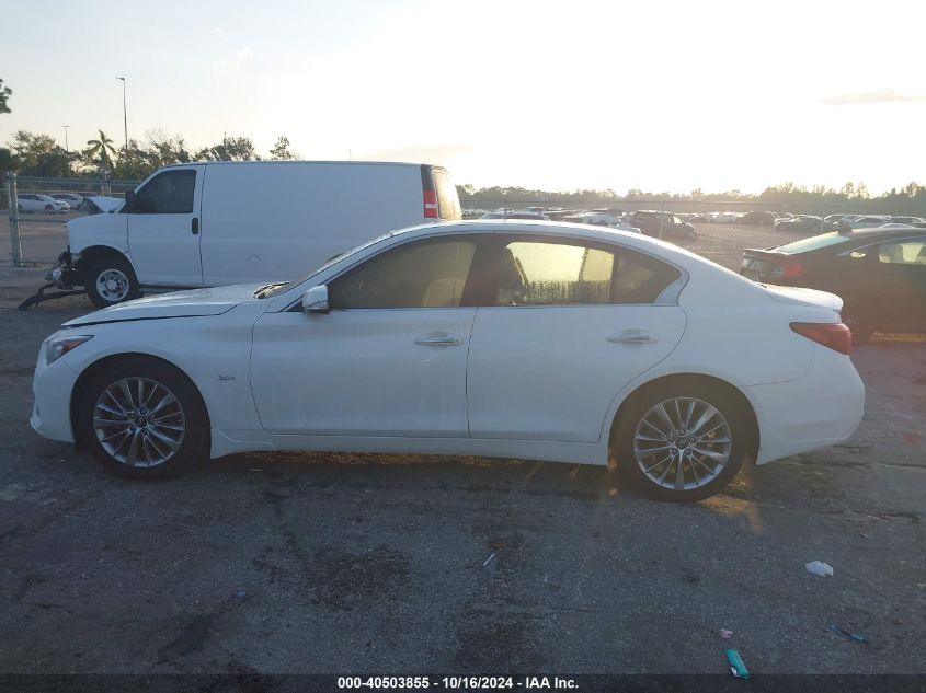 2019 Infiniti Q50 3.0T Luxe/3.0T Signature Edition/3.0T Sport VIN: JN1EV7AP3KM557969 Lot: 40503855