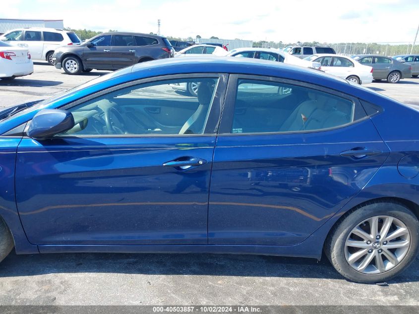 2016 Hyundai Elantra Se VIN: 5NPDH4AE2GH654331 Lot: 40503857