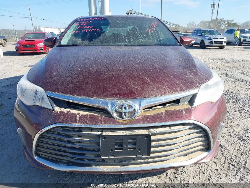 4T1BK1EB7GU212122 2016 Toyota Avalon Xle Plus