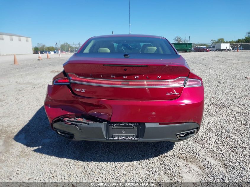 2015 Lincoln Mkz VIN: 3LN6L2G95FR616282 Lot: 40503994