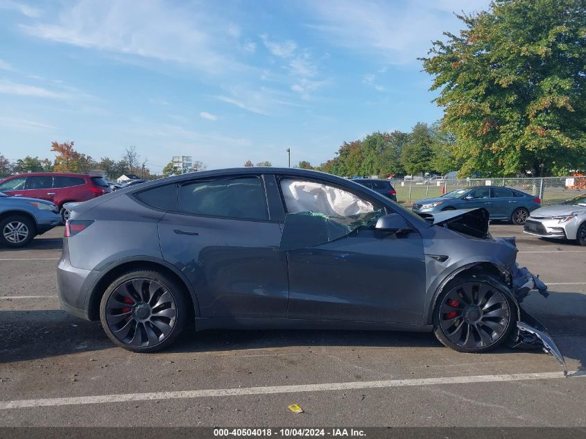 2021 Tesla Model Y Performance Dual Motor All-Wheel Drive VIN: 5YJYGDEF2MF268381 Lot: 40504018