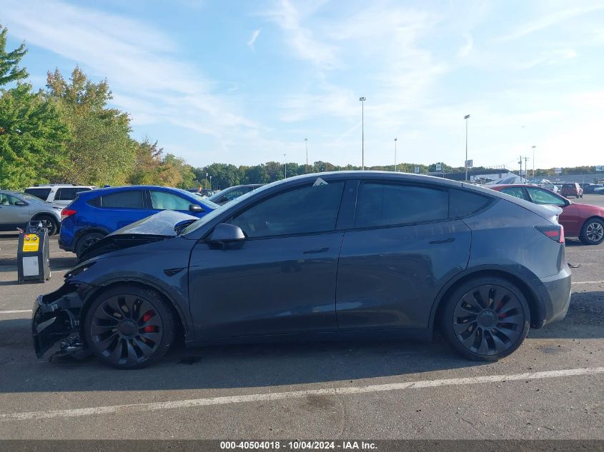 2021 Tesla Model Y Performance Dual Motor All-Wheel Drive VIN: 5YJYGDEF2MF268381 Lot: 40504018