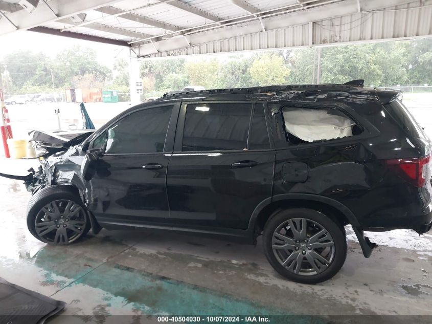 2022 Honda Pilot Sport VIN: 5FNYF5H38NB007283 Lot: 40504030