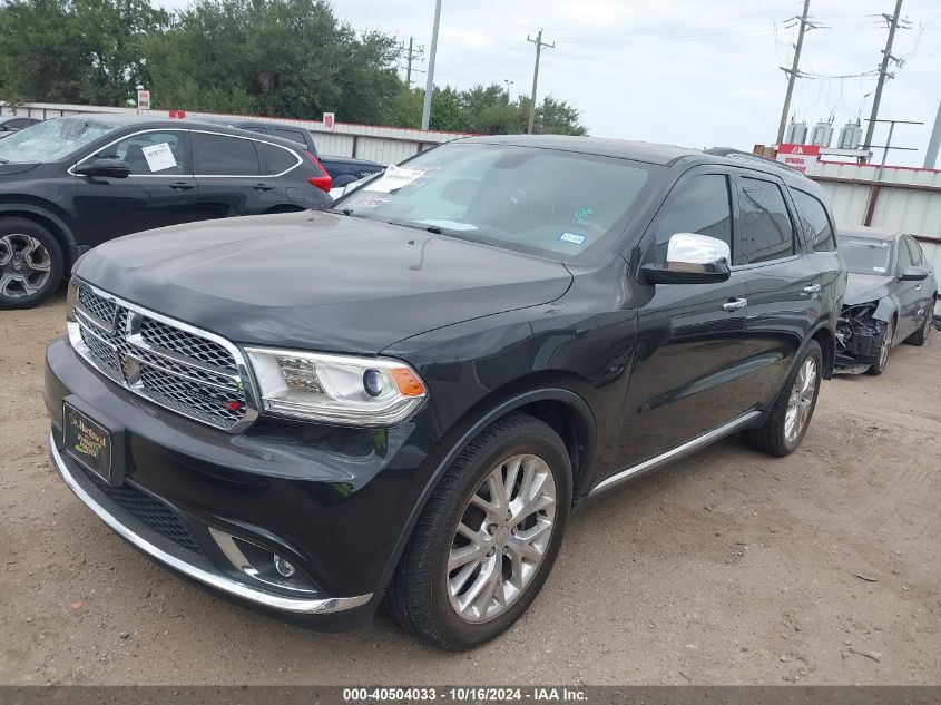 2016 Dodge Durango Sxt VIN: 1C4RDHAG0GC371691 Lot: 40504033