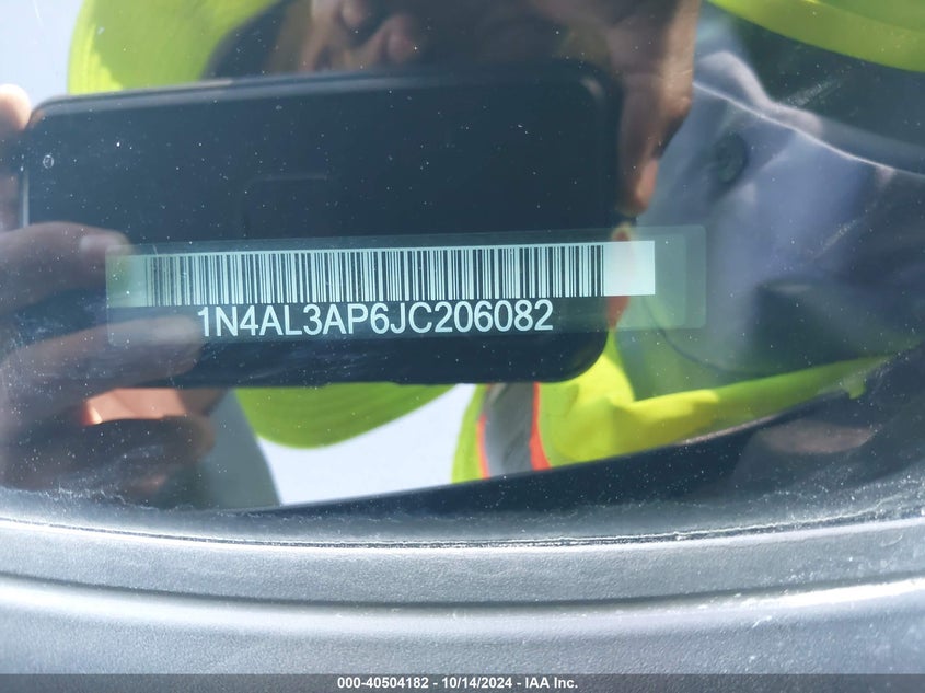 VIN 1N4AL3AP6JC206082 2018 NISSAN ALTIMA 2.5 SV
