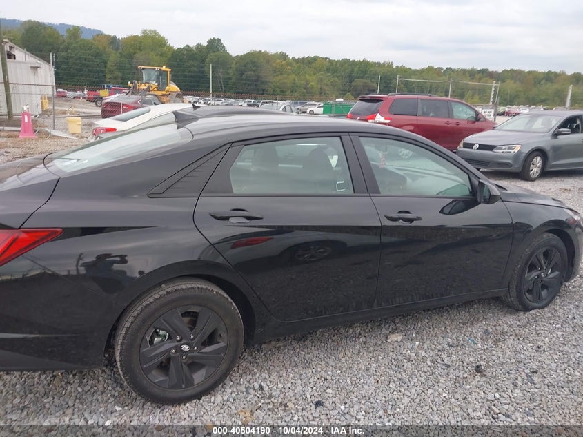 KMHLM4AJ6PU081911 2023 Hyundai Elantra Hybrid Blue