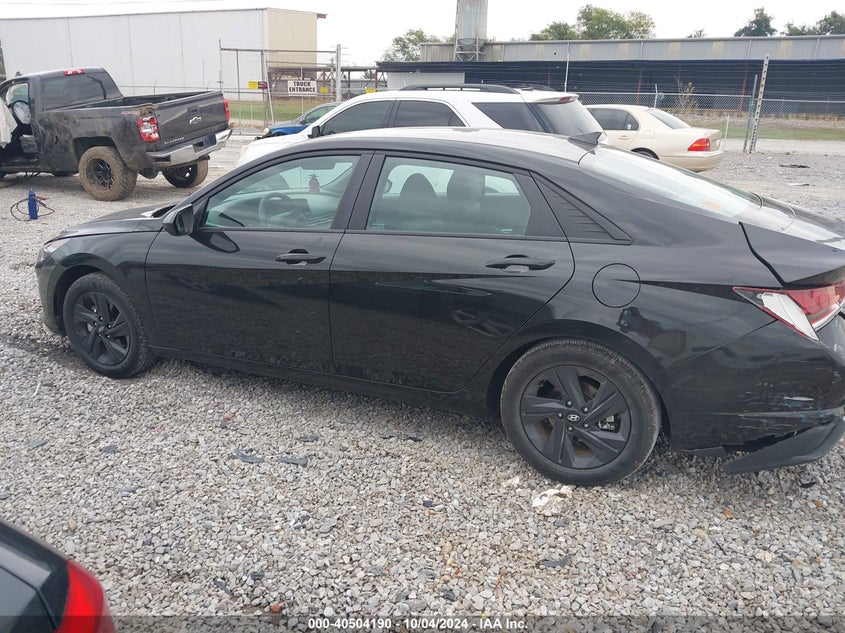 KMHLM4AJ6PU081911 2023 Hyundai Elantra Hybrid Blue