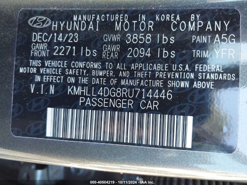 2024 HYUNDAI ELANTRA SE - KMHLL4DG8RU714446