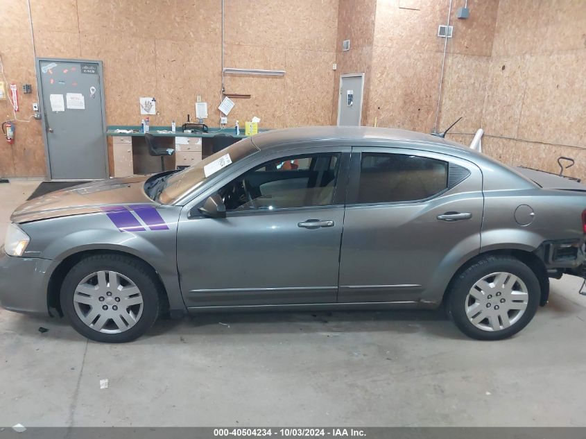 1C3CDZAB8CN209469 2012 Dodge Avenger Se