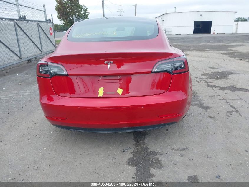 2018 Tesla Model 3 Long Range/Performance VIN: 5YJ3E1EB0JF054593 Lot: 40504263