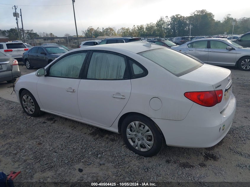 KMHDU4AD3AU851309 2010 Hyundai Elantra Blue/Gls/Se