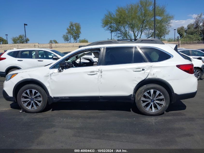 2017 Subaru Outback 2.5I Limited VIN: 4S4BSANC2H3381089 Lot: 40504433