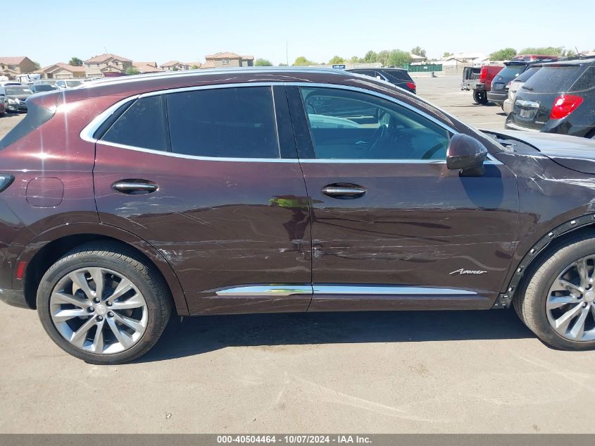 2021 Buick Envision Fwd Avenir VIN: LRBFZRR41MD171332 Lot: 40504464