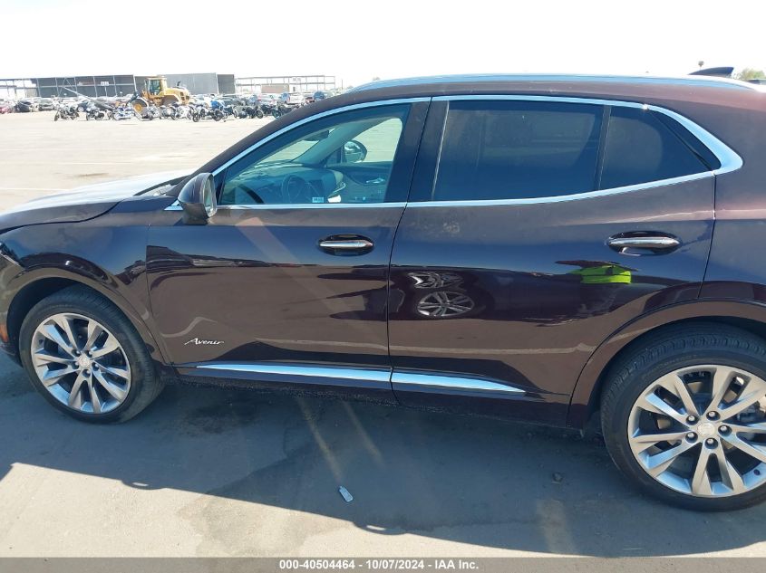 2021 Buick Envision Fwd Avenir VIN: LRBFZRR41MD171332 Lot: 40504464