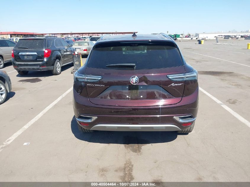 2021 Buick Envision Fwd Avenir VIN: LRBFZRR41MD171332 Lot: 40504464