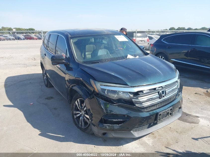 VIN 5FNYF5H5XGB008634 2016 Honda Pilot, Ex-L no.1