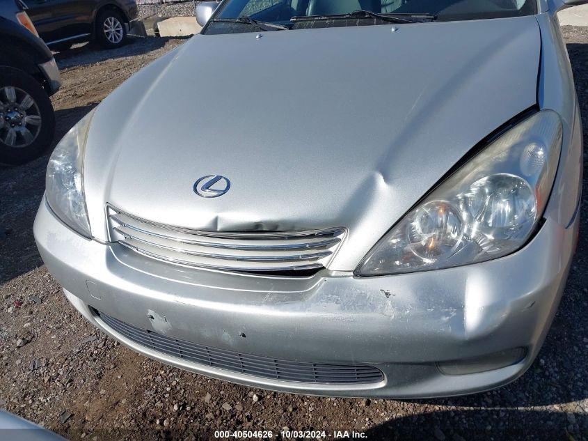 2004 Lexus Es 330 VIN: JTHBA30G945032974 Lot: 40504626