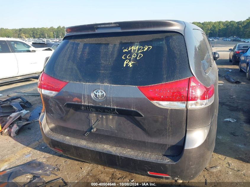 5TDZK3DC6CS184529 2012 Toyota Sienna