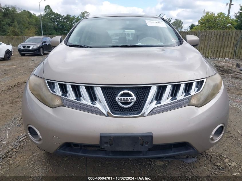 JN8AZ18W39W124870 2009 Nissan Murano S