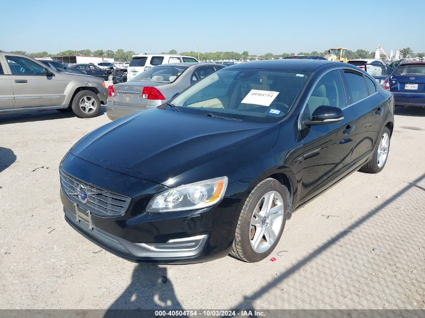 2014 Volvo S60 T5 VIN: YV1612FS4E1296342 Lot: 40504754