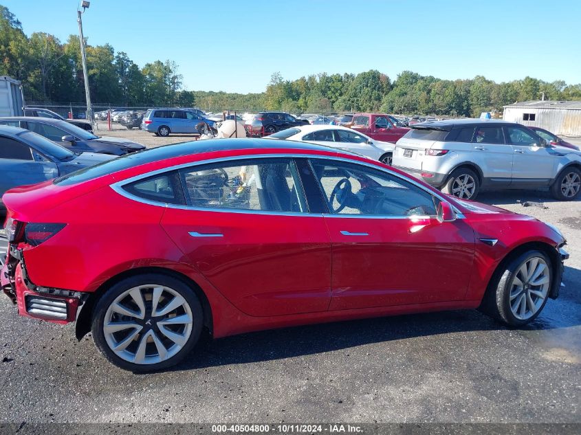 2018 Tesla Model 3 Long Range/Performance VIN: 5YJ3E1EBXJF117294 Lot: 40504800