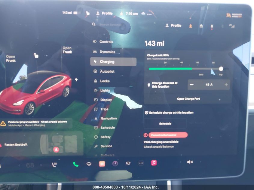 2018 Tesla Model 3 Long Range/Performance VIN: 5YJ3E1EBXJF117294 Lot: 40504800