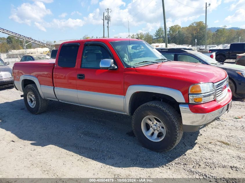 2002 GMC Sierra 1500 Sle VIN: 2GTEK19T221422443 Lot: 40504979