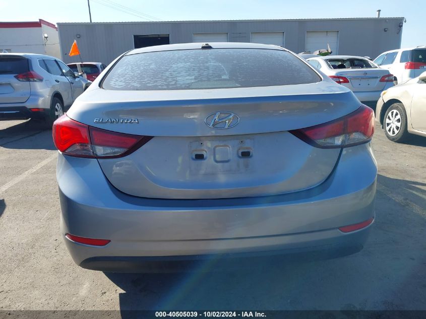 2016 Hyundai Elantra Se VIN: 5NPDH4AE9GH731826 Lot: 40505039