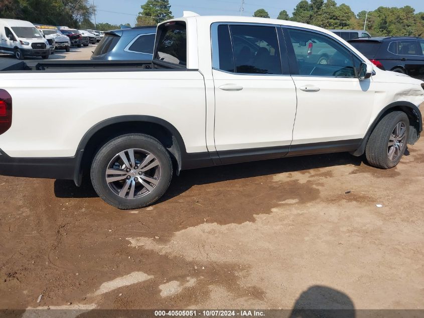 2017 Honda Ridgeline Rts VIN: 5FPYK2F45HB006559 Lot: 40505051