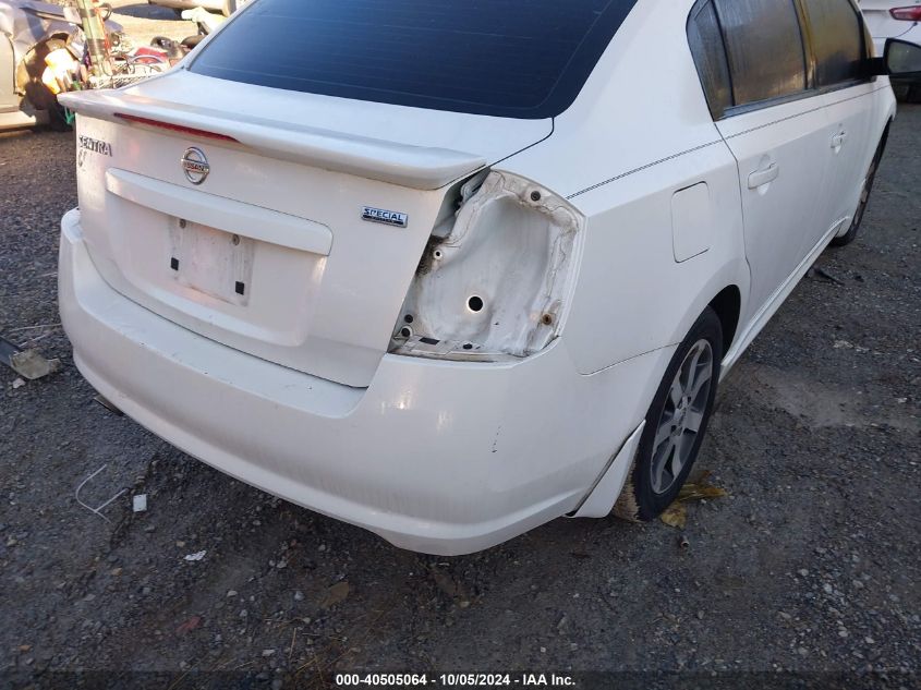 3N1AB6AP8CL658706 2012 Nissan Sentra 2.0 Sr