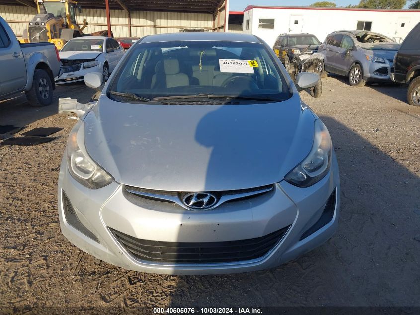 2016 Hyundai Elantra Se VIN: 5NPDH4AE8GH669738 Lot: 40505076