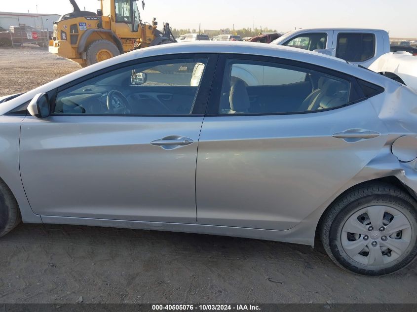 2016 Hyundai Elantra Se VIN: 5NPDH4AE8GH669738 Lot: 40505076