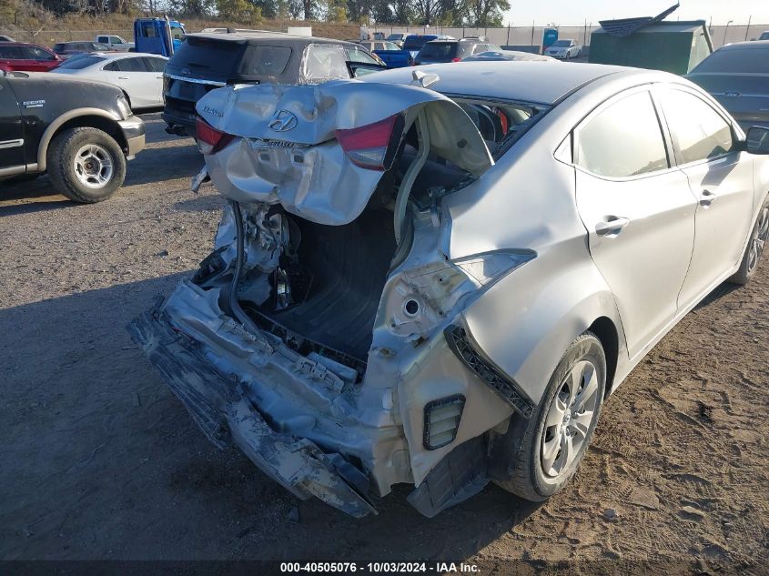 5NPDH4AE8GH669738 2016 Hyundai Elantra Se