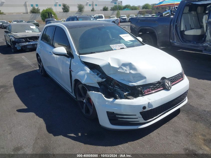 2017 Volkswagen Golf Gti Autobahn 4-Door/S 4-Door/Se 4-Door/Sport 4-Door VIN: 3VW447AU6HM066395 Lot: 40505085