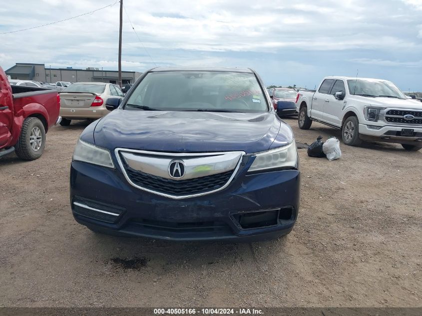 2015 Acura Mdx Technology Pkg W/Entertainment Pkg VIN: 5FRYD3H69FB003411 Lot: 40505166