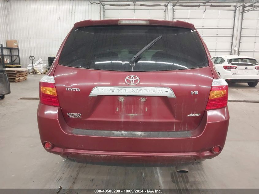 2008 Toyota Highlander Limited VIN: JTEES42A382072903 Lot: 40505200